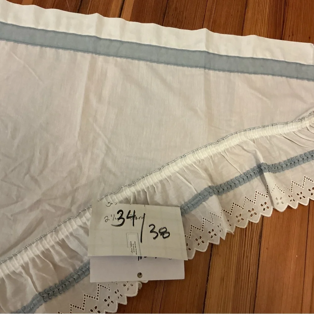 Vintage Shabby Chic Ruffled Curtains
